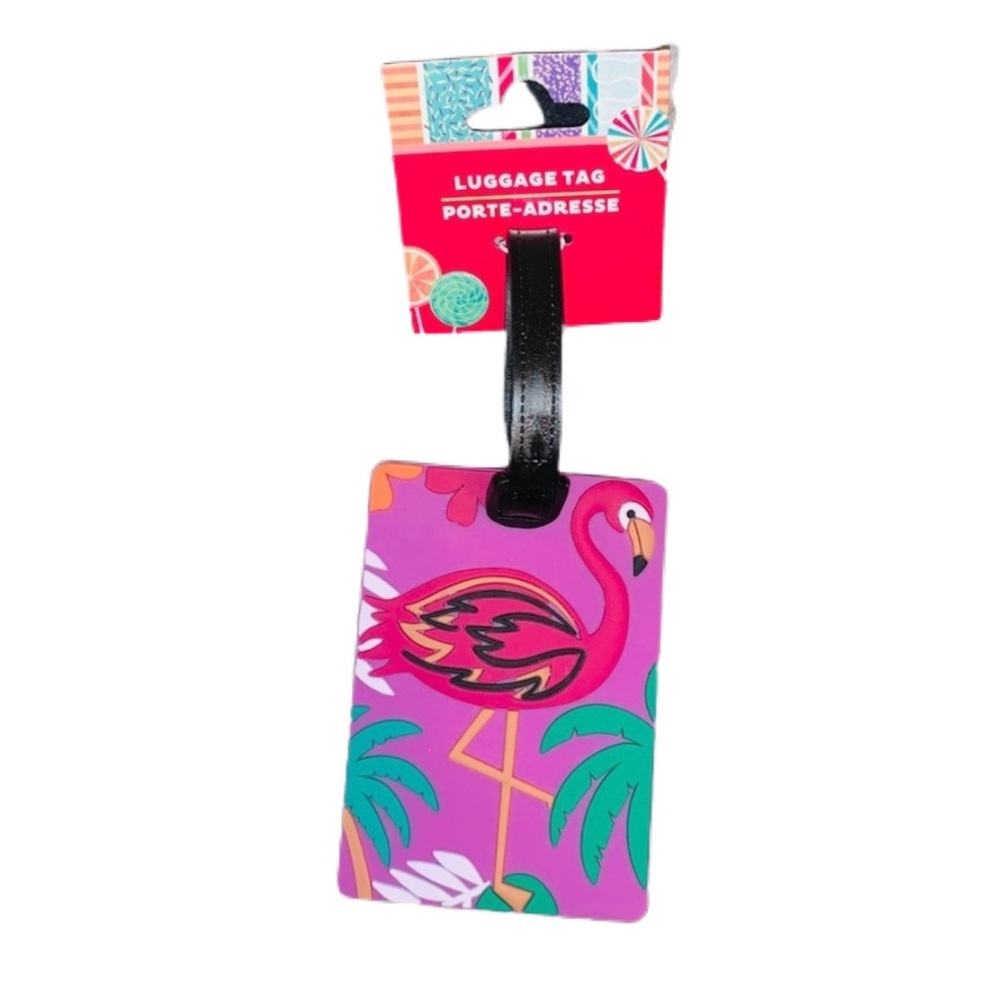 FLAMINGO LUGGAGE TAG NWT - Picture 2 of 6
